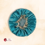 Double Layer Waterproof Shower Cap, Cyan