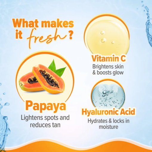 Aqualogica Glow+ Oil Free Moisturizer With Papaya And Vitamin C, 100 g - Image 3