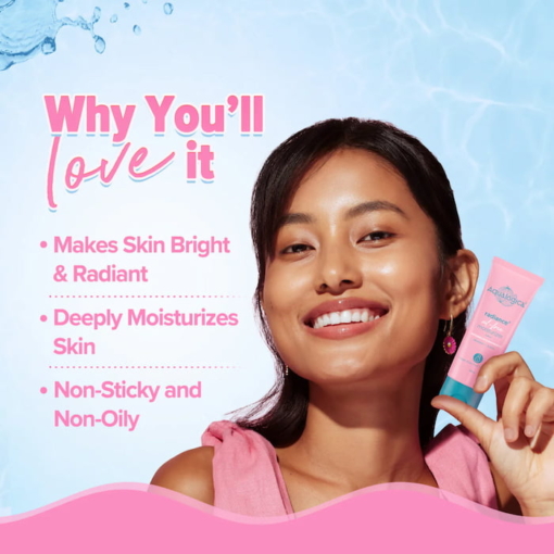 Aqualogica Radiance+ Oil Free Moisturizer With Niacinamide, 100 g - Image 2