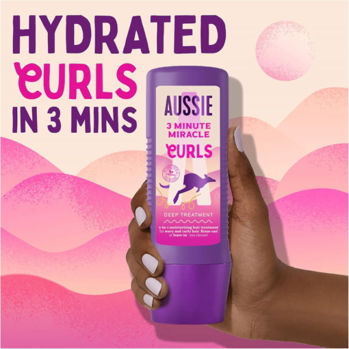 Aussie 3 Minute Miracle Curls Deep Hair Treatment, 225 ml - Image 3