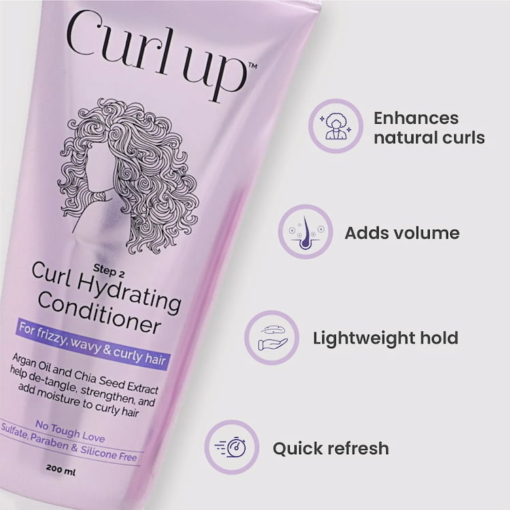 Curl Up Curl Hydrating Conditioner, 200 ml - Image 2