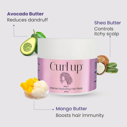 Curl Up Intense Hydrating Hair Mask, 200 g - Image 3