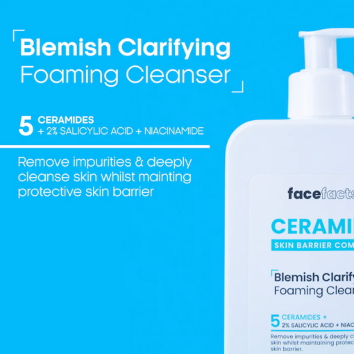Face Facts Ceramide Blemish Clarifying Foaming Cleanser, 400 ml - Image 2