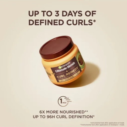Garnier Curl Remedy Avocado Oil Deep Nourishment Butter Hair Mask, 340 ml - Image 4