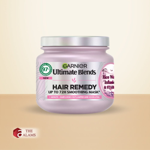 Garnier Hair Remedy Rice Water Smoothing Hair Mask, 340 ml