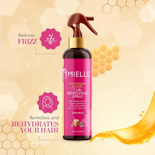 Mielle Pomegranate And Honey Curl Refreshing Hair Spray, 240 ml - Image 2