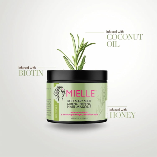 Mielle Rosemary Mint Strengthening Hair Mask For Weak Hair, 340 g - Image 2