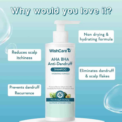 Wishcare AHA BHA Anti Dandruff Shampoo, 250 ml - Image 4
