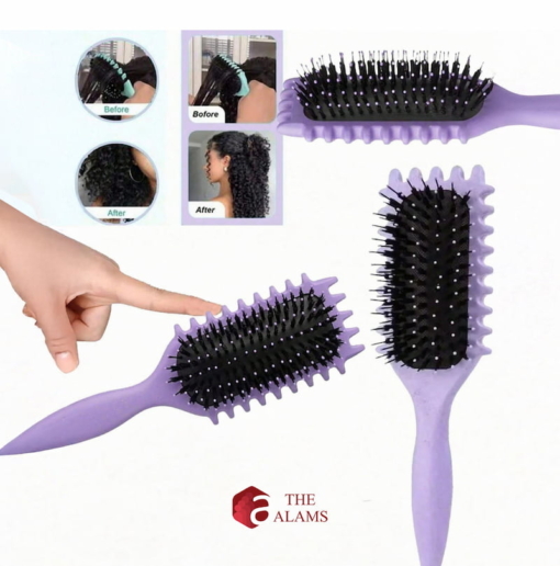 Defined Curl Styling Hair Brush, Lavender - Image 6