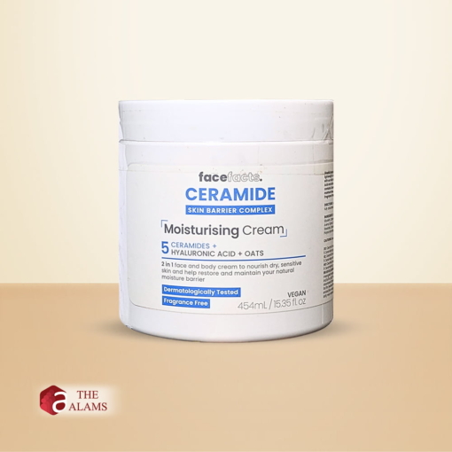 Face Facts Ceramide Moisturising Cream For Dry Sensitive Skin, 454 ml