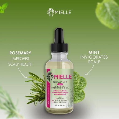 Mielle Rosemary Mint Light Scalp And Hair Strengthening Oil, 59 ml - Image 4