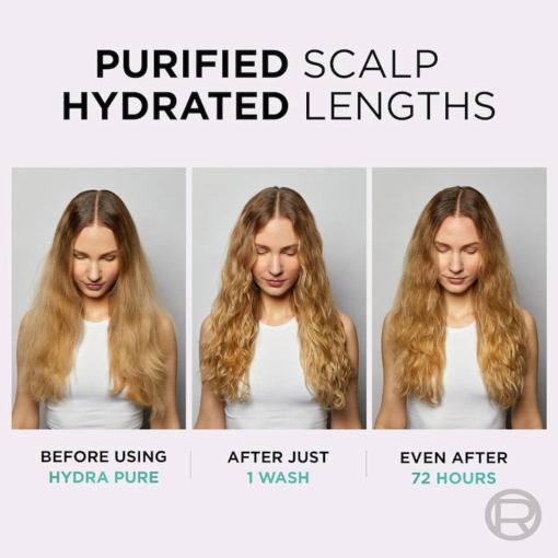 Loreal Hydra Pure 72H Purifying Shampoo For Greasy Scalp, 400 ml - Image 4