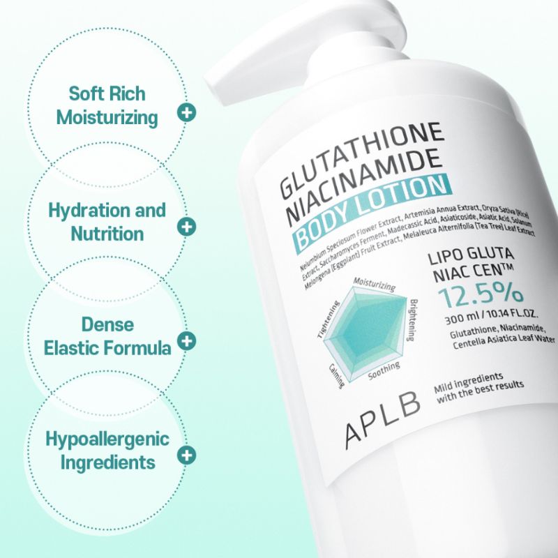 APLB Glutathione Niacinamide Body Lotion, 300 ml 6 APLB Glutathione Niacinamide Body Lotion, 300 ml - Image 6