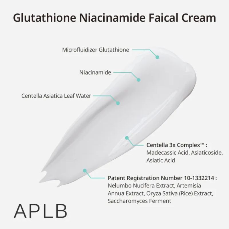 APLB Glutathione Niacinamide Face Cream For Brightening, 55 ml 3 APLB Glutathione Niacinamide Face Cream For Brightening, 55 ml - Image 3