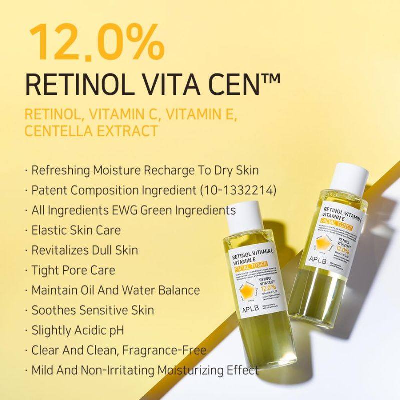 APLB Retinol Vitamin C Vitamin E Facial Toner For Anti Ageing, 160 ml 3 APLB Retinol Vitamin C Vitamin E Facial Toner For Anti Ageing, 160 ml - Image 3