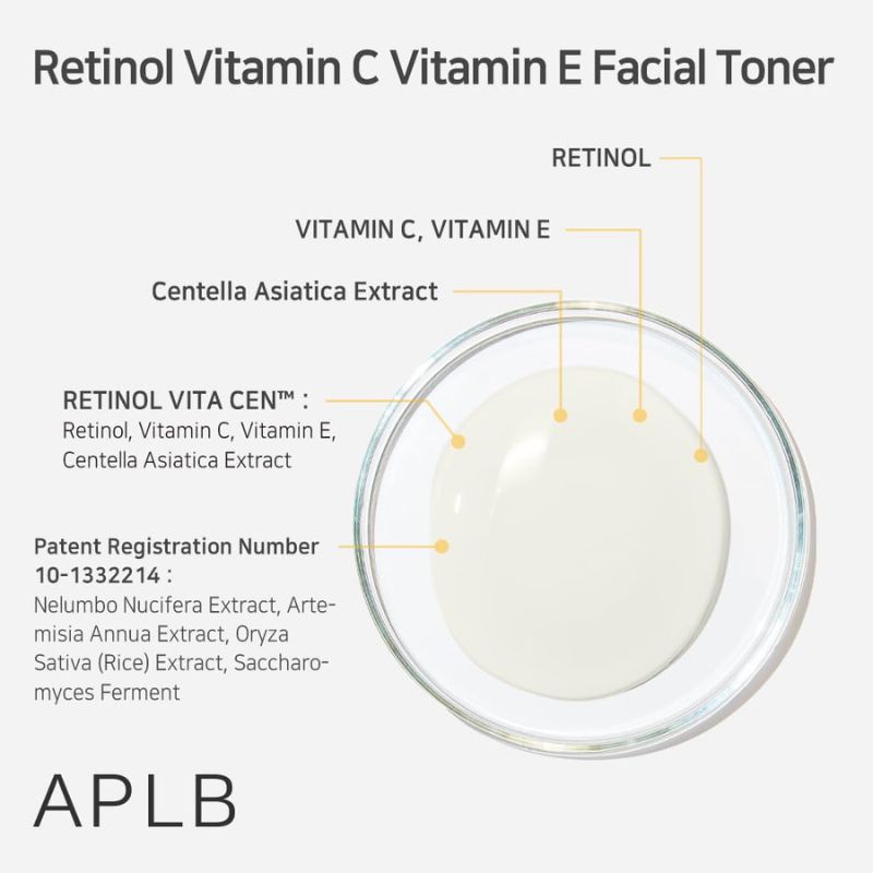 APLB Retinol Vitamin C Vitamin E Facial Toner For Anti Ageing, 160 ml 4 APLB Retinol Vitamin C Vitamin E Facial Toner For Anti Ageing, 160 ml - Image 4