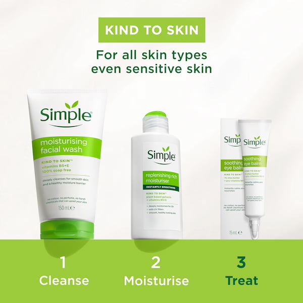 Simple Moisturising Facial Wash, 150 ml 6 Simple Moisturising Facial Wash, 150 ml - Image 6