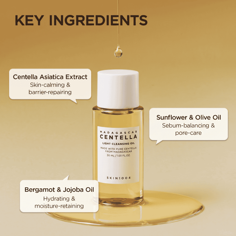 SKIN1004 Madagascar Centella Light Cleansing Oil MINI, 30 ml 3 SKIN1004 Madagascar Centella Light Cleansing Oil MINI, 30 ml - Image 3