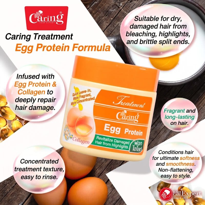 Caring Hair Treatment Egg Protein, 500 ml 2 Caring Hair Treatment Egg Protein, 500 ml - Image 2