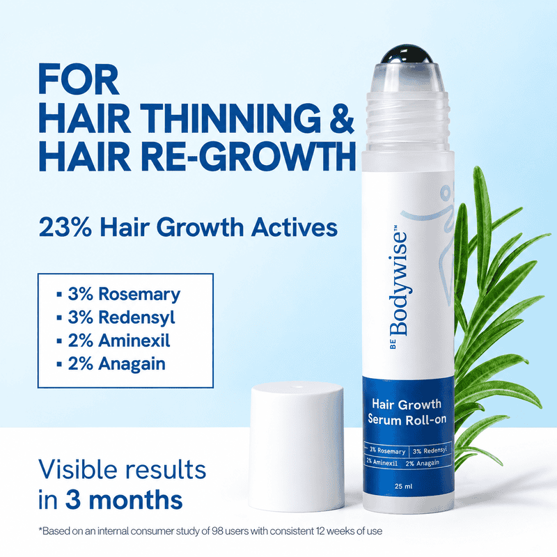 Be Bodywise Hair Growth Serum Roll On, 25 ml 4 Be Bodywise Hair Growth Serum Roll On, 25 ml - Image 4