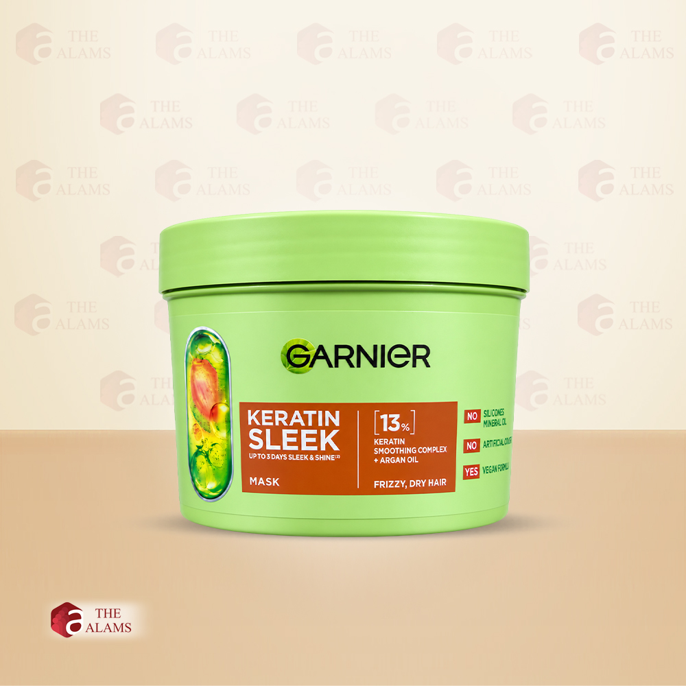 Garnier Keratin Sleek Hair Mask, 370 ml 1 Garnier Keratin Sleek Hair Mask, 370 ml