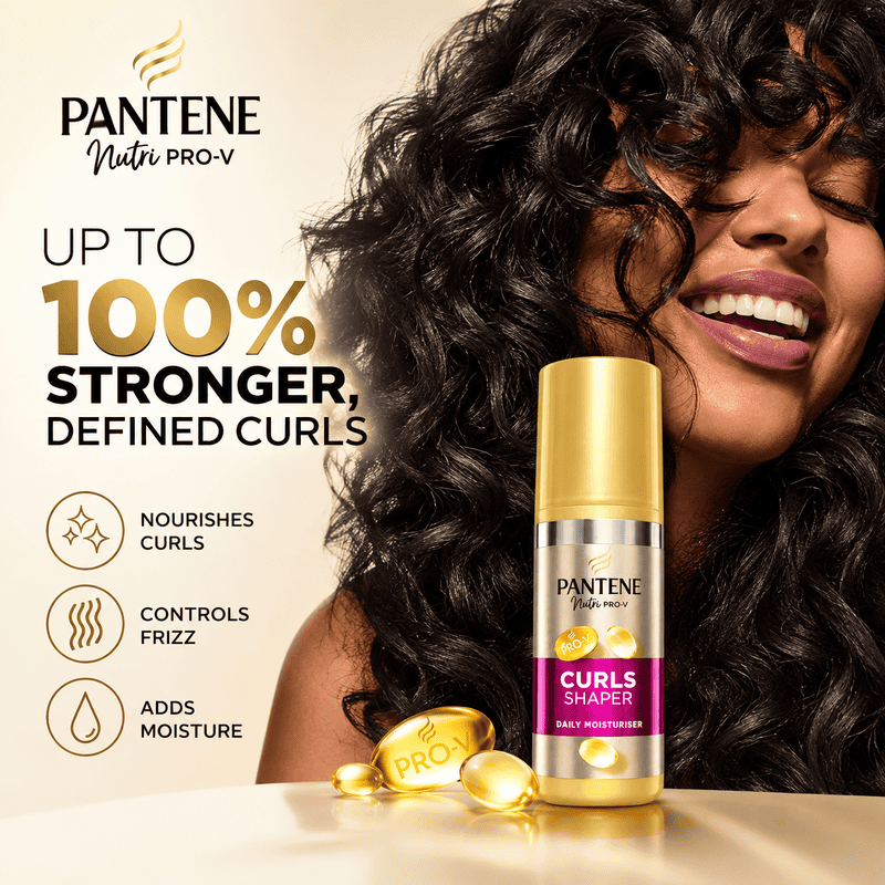 Pantene Curls Shaper Leave In Hair Cream, 145 ml - Image 3