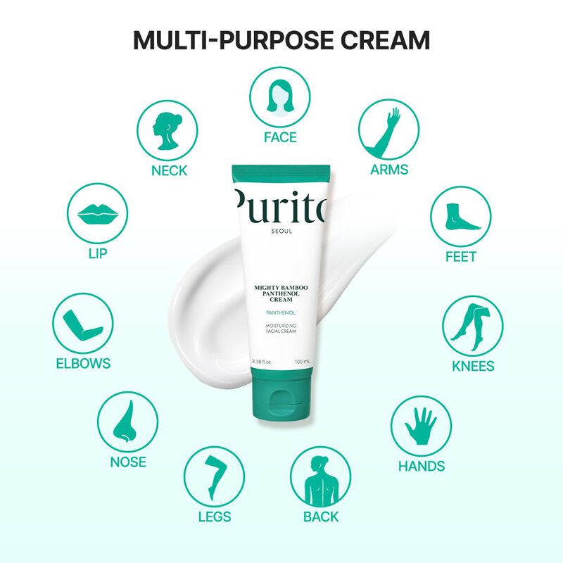 Purito Mighty Bamboo Panthenol Face Cream For Sensitive Skin, 100 ml 6 Purito Mighty Bamboo Panthenol Face Cream For Sensitive Skin, 100 ml - Image 6