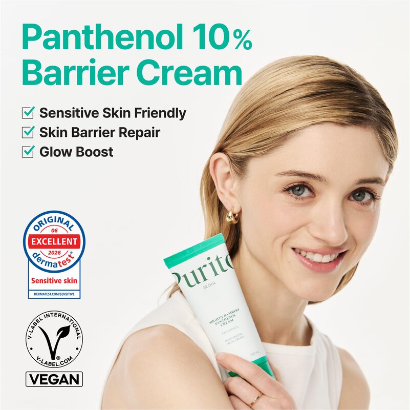 Purito Mighty Bamboo Panthenol Face Cream For Sensitive Skin, 100 ml 2 Purito Mighty Bamboo Panthenol Face Cream For Sensitive Skin, 100 ml - Image 2